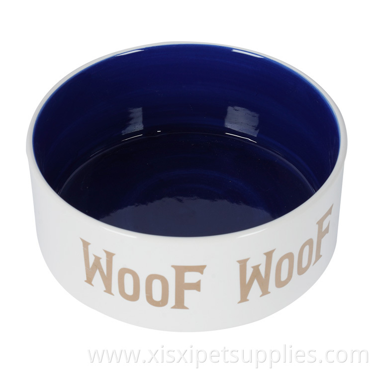 Wholesale Customizable OEM ODM Logo Sublimation Ceramic Pet Dog Bowl